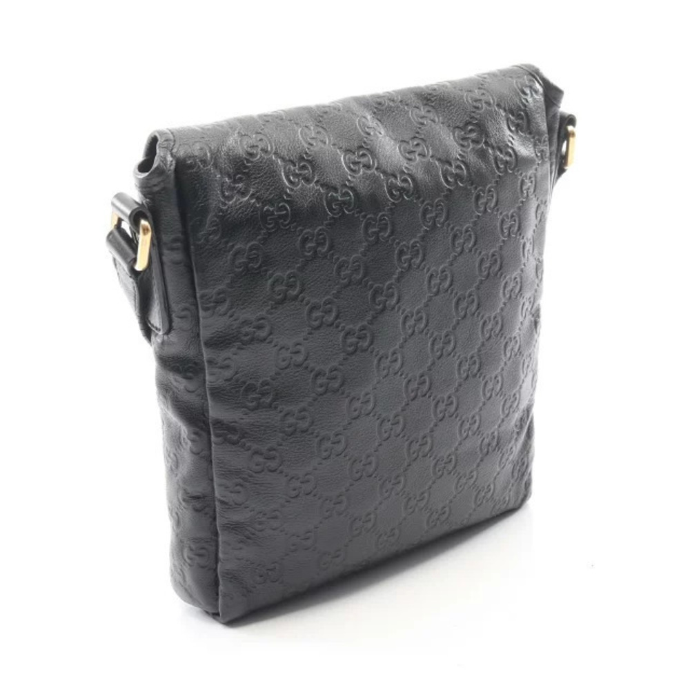 Gucci Black Bag ssima Shoulder Leather Black